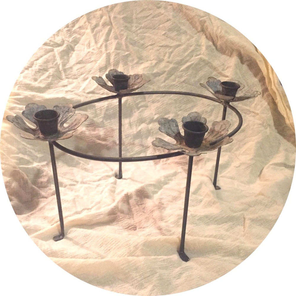 Anthropologie / Terrain Metal Candleholder